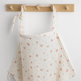 Blissful Diary arch-neckline nursing cover for easy eye contact and airflow.