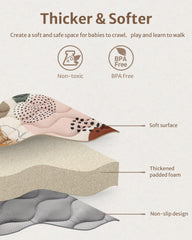 Blissful Diary non-slip bottom keeps little movers safely in place.