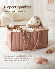 Blissful Diary portable nursery caddy for nursery, bathroom, and car trips.