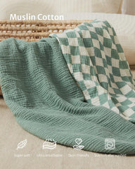 Blissful Diary sage green crib sheet supports restful sleep with soft weave.
