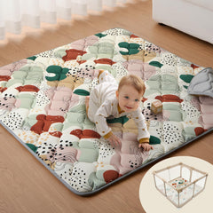Blissful Diary thicker padding playmat provides comfy, safe floor space for babies to explore.