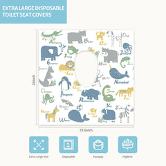 Blissful Diary travel pack shows 30 disposable covers for on the go cleanliness.