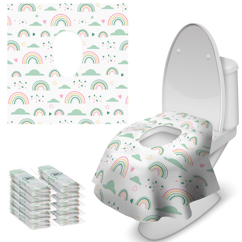Blissful Diary travel pack of disposable toilet seat covers for on-the-go protection.