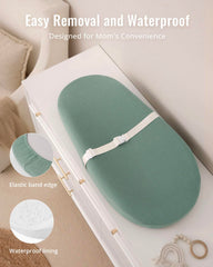 Blissful Diary waterproof liner enabling easy wipe-clean diaper changes.