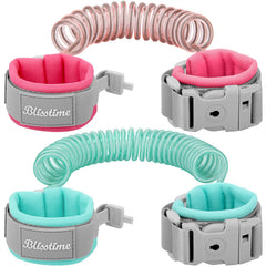 Blisstime toddler leash pink strap with cushioned comfort for wandering kids.