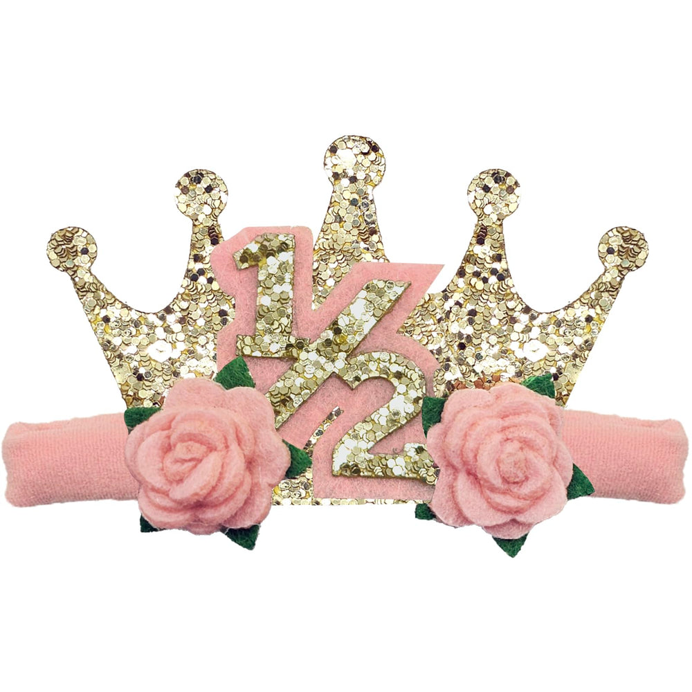 Blithween birthday hair clip for 6 months, lightweight and comfy for all-day wear.