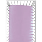BLOOMSTAR crib sheet flat lay shows silky-soft poplin for gentle baby skin.