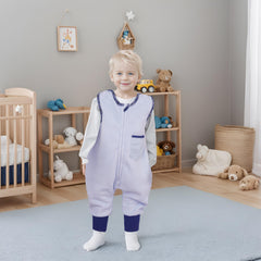 BLOOMSTAR Sleep Sack with Feet shows adjustable shoulder for secure neckline.