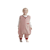 BLOOMSTAR Toddler Sleep Sack with Feet in pink pocket design for warmth and mobility.