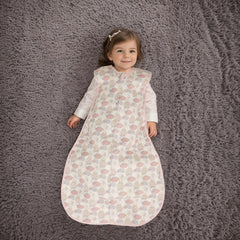 Bloomstar sleep sack shows roomy bottom for free leg movement.