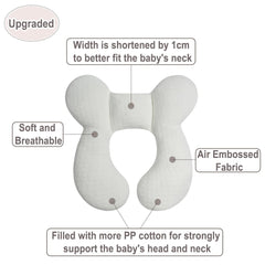 Blublu Park soft cotton baby pillow offers ultra-soft comfort during stroller rides