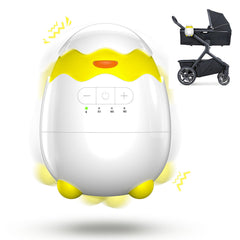 BlueFire rechargeable baby rocker attached to a stroller for on the go soothing