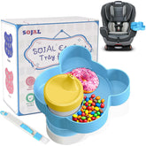 BlueOrigin car seat snack tray with cupholder for mess-free meals on the go