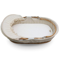 BlueSnail bassinet sheet elastic bottom band keeps fabric fixed during use