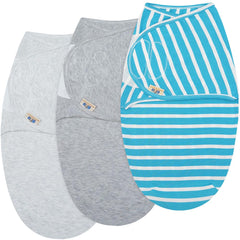 BlueSnail newborn swaddle 20x11-8 inches shows a snug wrap for calm baby sleep
