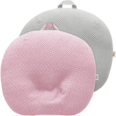 BlueSnail stretchy newborn lounger cover in pink with soft, breathable fabric for sensitive skin