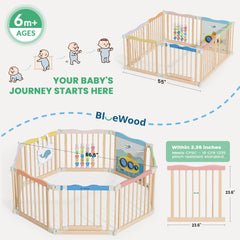 BlueWood safety features with rounded corners and toxin-free coatings protect little ones.