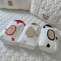 BLULILY bear embroidery design adds charm to baby gear.