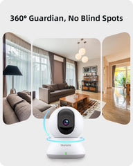 Blurams Baby Monitor in nursery shows clear day and night video with IR-CUT for newborn care.
