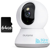 Blurams Security Camera 360° view with 2K clarity for around-the-clock home monitoring.
