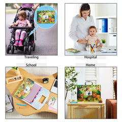 BLUSHY BABY accessory set shows label stickers and name tags for easy labeling.