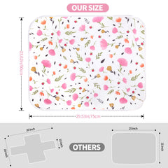 Bnditeu change mat purple flower design for baby changes.