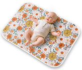 Bnditeu Daisy Flower Changing Pad open 24x30 inches for ample space during diaper changes
