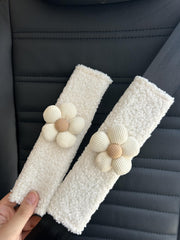 BNTR car seat belt cover with flower design protects clothes and boosts style.