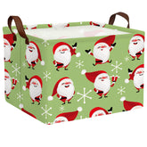 BOAMAU empty Christmas basket with handles for easy gift carrying and festive decor.