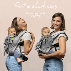 Boba Air hip-healthy position demonstrates ergonomic support for growing hips.