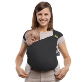 Boba Bliss no-tie buckle setup demonstrates quick wear for newborns.