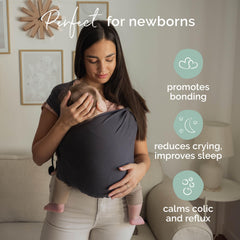 Boba Bliss soft cotton-spandex blend feels gentle against baby's skin.