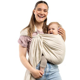 Boba Ring Sling Pampas front view shows a lightweight, breathable carry for everyday outings