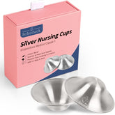Boboduck original silver nursing cups overview showing protective design