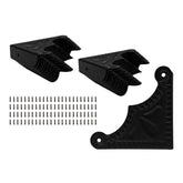 Bociloy 24Pcs antique black jewelry box corner guards protect edges with elegant style.