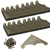 Bociloy bronze corner guard package with nails for quick furniture edge protection