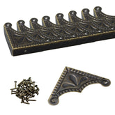 Bociloy bronze corner guard 12pcs protects furniture corners with antique style