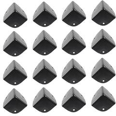 Bociloy metal corner protector 40mm black side view protects furniture corners