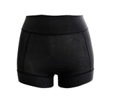 Bodyhints Supima cotton underwear white front view shows secure pad fixation and comfort