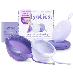 Bodyotics Comfydisc small pullstring insertion for easy, hygienic use.