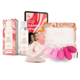 Bodyotics pelvic floor trainer set with six weights for progressive workouts.