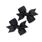 Boenbe Loved baby hair bows clip closeup with non-slip grip for baby hair.