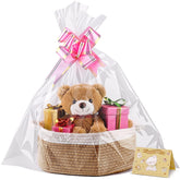 Boensi small woven basket with gift bag and ribbon for gifting occasions
