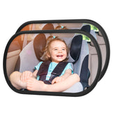 BOEYOS baby car mirror with wide-angle view for easy back-seat monitoring