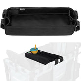 Boffinby double-sided stroller tray on W2 Elite with secure cup holders.