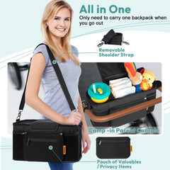 Boffinby diaper pocket with lid stores essentials discreetly.