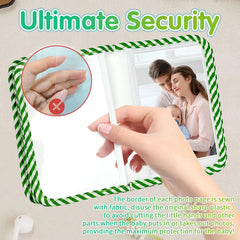 BOHEMIABY large baby-safe mirror provides visual engagement during play.