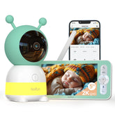 BOIFUN 2K baby monitor camera delivers clear day and night viewing.
