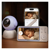 BOIFUN 2K HD baby monitor front view for day and night checks
