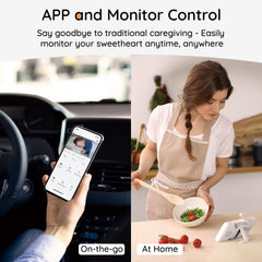 BOIFUN 360-degree coverage with motion detection follows baby's movements